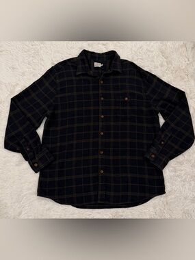 Faherty Brand Men’s Plaid Button Up Soft Cotton Blend Flannel Shirt XXL Outdoor